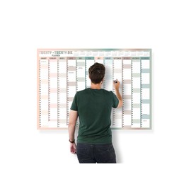 A1 Wall Planner 2026 Wall Calendar Large Jan to Dec Yearly Planner Full Year Planning Chart Academic Annual Poster for Student Family School Office Work Study 59.4x84.1cm(Folded)(1pc)(Multi)