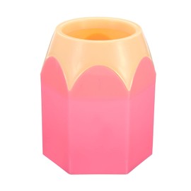 PATIKIL Pencil Holder, Pen Holder for Desk Cute Plastic Pencil Holder for Desk Pencil Holders Cup Organizer Pencil Shape, Pink