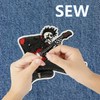 Dark Embroidered Applique Iron On Patches for Backpacks, Rock Band