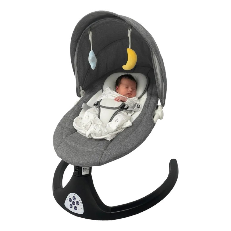 Silla Mecedora Bouncer Eléctrica con Música y Mosquitera Columpio Cómodo