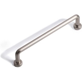 SYZOW Pack of 6 Furniture Handles, Brushed Nickel, 160 mm, Hole Spacing, Drawer Handles, Drawer Handles, Door Handles for Kitchen Cabinets, Wardrobe