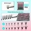 VAVA BEAUTY Misty Kit Clusters, DIY Lash Extension Springtok Bond&Seal,