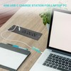 45W Recessed Power Strip USB C, Flush Mount Desk Extender