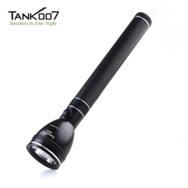 Tank007 A602L Waterproof Long Range Work Light Torch Light High Power Rechargeable Geepas Flashlight Self Defense LinternasEmitting Color: White, Lamp Power(W): 5