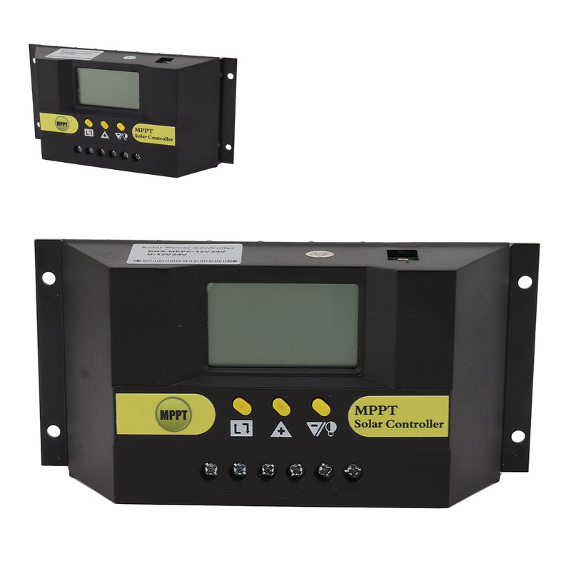 Solar Controller MPPT 12V 24V LCD Display Comprehensive Protection Functions