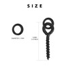 SF Bait Screw With Round Link Loop Swivels for Carp