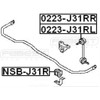 15895320 - (Rear Left) Sway Bar Link (stabilizer link) For