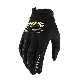 100% iTRACK Children's Gloves (Black, Medium)