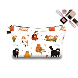 UQWYOID - Bolsa de maquillaje personalizada, organizador de cosméticos, bolsa de aseo para mujeres, regalos para mujeres, pequeña bolsa de cosméticos, bolsas de aseo para viajes, bolsa de viaje para
