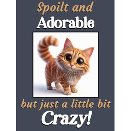 Generic Ginger Cat Kitten funny flexible fridge magnet gift