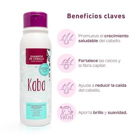 Kaba Shampoo Anti Caida de Cabello de Cebolla Roja, Estimula el Crecimiento del Cabello, Clinicamente Probado, Sin Sulfatos y Parabenos - 500ml