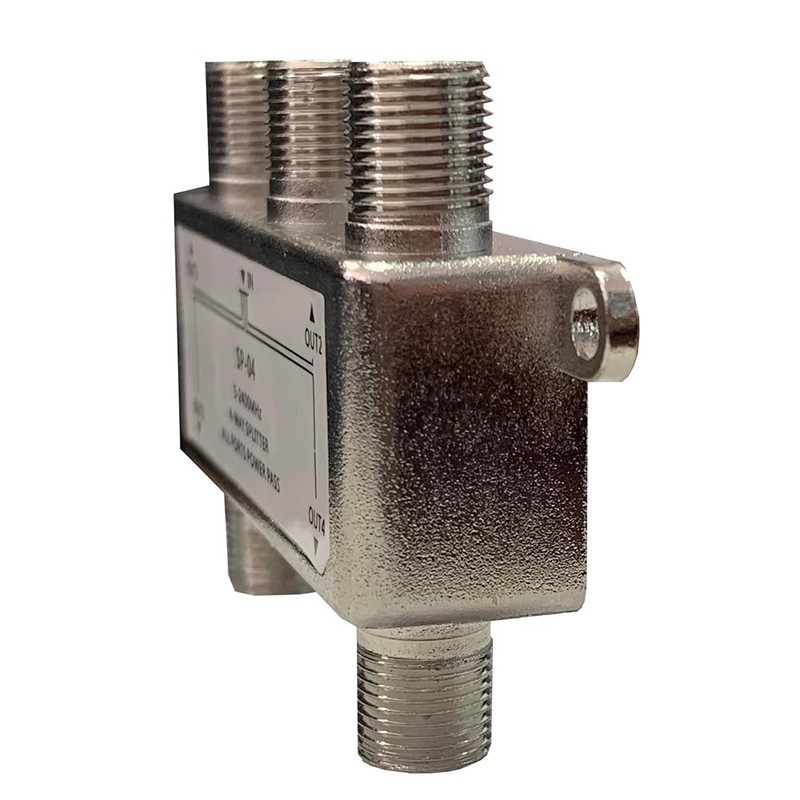 OFCN 4-Way Splitter 5-2400MHz for Satellite/Cable TV and Internet, CATV