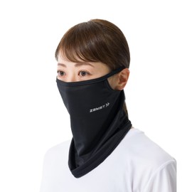 ZAMST 388600 Volleyball Nishida Volleyball Nishida Cool Face Cover, Black Free, Sun Protection, UV Protection, Golf, Tennis, Running, Walking,