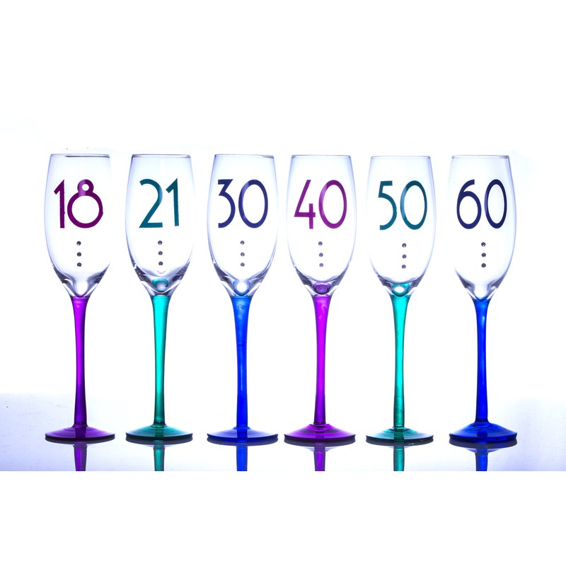 Boxer Champ Glass-Celebrate, Purple, 26 x 9.5 x 7.5 cm