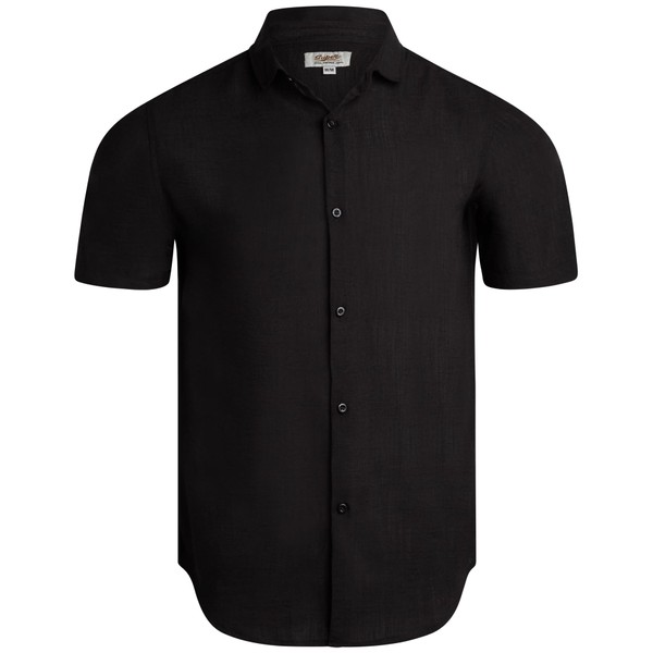 SUPER TRIPLE GOOSE Mens Short Sleeve Button Down Shirts -