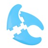 3Pcs Surfboard Fins Nylon Plastic Blue Thruster Fin Surfing Board