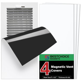 4 Pack Magnetic Vent Covers, Strong Vent Covers 8x15.5inch High Strength Magnetic Vent Cover for Floor Wall and Ceiling Registers Home HVAC and AC Vents