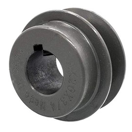 Phoenix Mfg. V-Groove Drive Pulley, 2'' Diameter, 3/4" Bore, Cast Iron