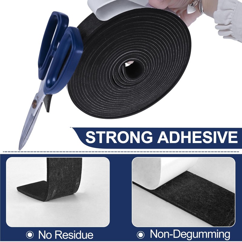 26Ft Foam Tapes Self Adhesive Foam Seal Strips 1/2In x