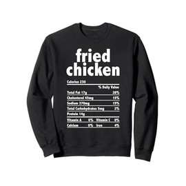 Delicious Fried Chicken Nutrition Guide | Healthy Eating Pla Sweatshirt