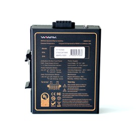 WIWAV W1105-5GE-I 10/100/1000Mbps Unmanaged 5-Port Gigabit Industrial Ethernet Switches with DIN Rail/Wall-Mount (UL Listed, IP40, -40 to 85°C)