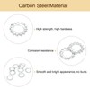 uxcell 30Pcs External Tooth Washers, M8 Steel Zinc Finish External