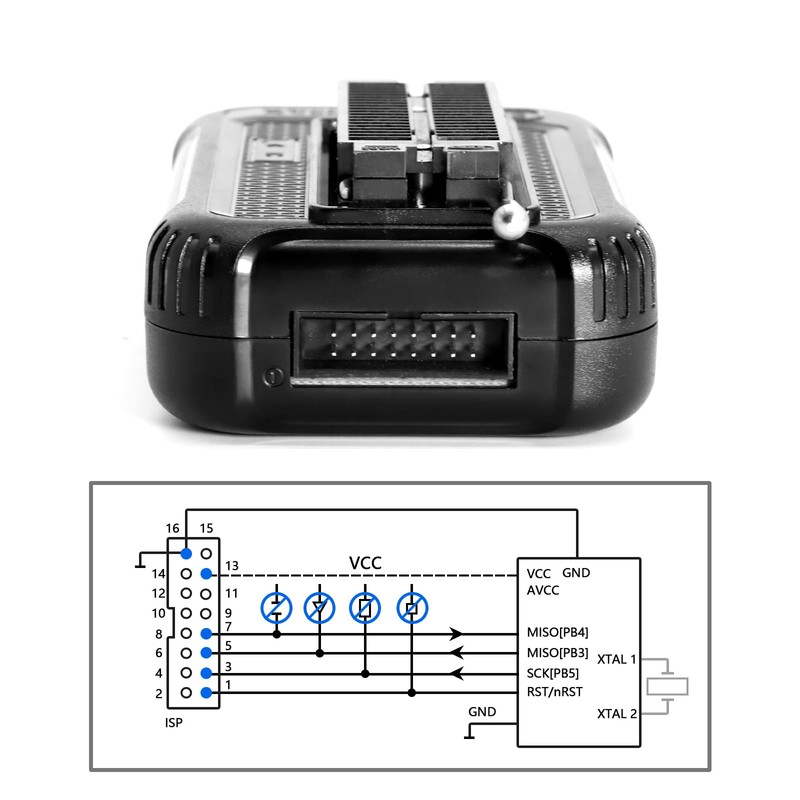 APKLVSR Universal USB Programmer, T48 Mini Pro Programmer with 10