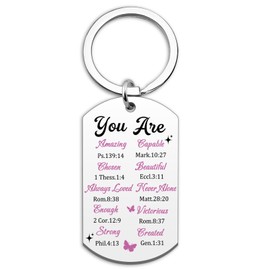 Celunux Best Stocking Stuffers For Women 2025 Christian Keychain Christmas Gift Ideas, For Adult Women Christmas Gifts 2025 Cross Keychain For Womens Bible Verse Spiritual Gifts