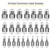Topec 25Pcs Screw Extractor Set, Hex Head Multi-Spline Easy Out