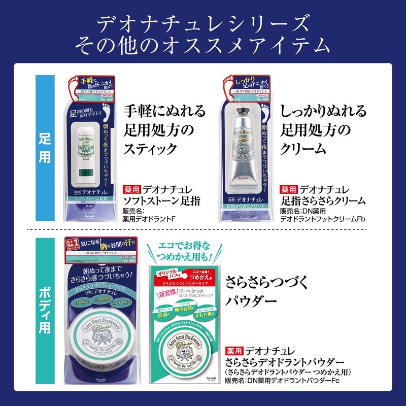 Deonature Smooth Cream, For Armpits, Direct Nuri, Antiperspirant, Cream, Single