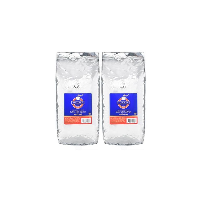 Tu Café Gourmet Whole Bean, Espresso Coffee, Gold 2lbs (2
