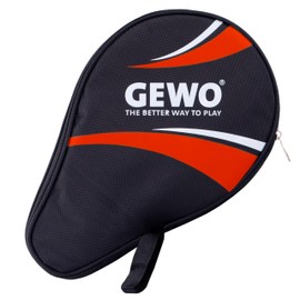 GEWO Master Round Case - Robust Table Tennis Bat Cover for One Bat - Table Tennis Bag with Padded Racket Compartment without Ball Compartment - Single Table Tennis Bat Bag