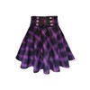 TONCHENGSD Women's Gothic Punk Plaid Pleated High Waisted Short A-line