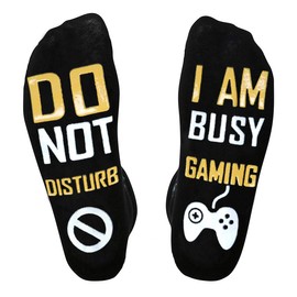 Funny Gaming Socks Stocking Stuffers for Teens Adults Men-Novelty Gamer Christmas Gifts for Kids Boys Teenage Dad Women