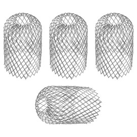 ALI2 4 Pieces Gutter Gutter Grids Aluminium Gutter Grille Drip Guard Leaf Guard 8 x 15 cm (Diameter x Height)