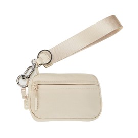 YDF The Iris Wallet for Women Mini Zip Card Case with Clear ID Window Zipper Coin Purse Lightweight Portable Keychain Wallet