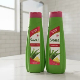 2 Piezas Shampoo Savilé Control Caída 700ml Colágen Y Sábila