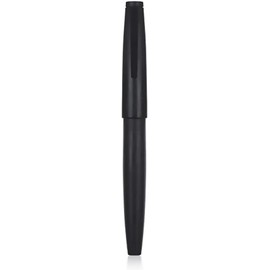 Jinhao 80pcs Black Fiber Fountain Pen Iridium Ultra Fine Nib with Converter and Small Pen Bag Set (Black Clip)