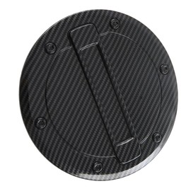 RAGBUSCLE Fuel Tank Cover, Plastic Carbon Fiber Black Fuel Tank Cover, Compatible with Dodge 2019-2023 Ram 1500 TRX Off-Road