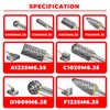 Tungsten Carbide Burr Set 1/4" Shank 8PC Double Cut Rotary