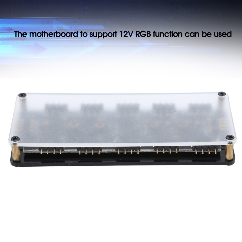 12V 4‑Pin 10 Ports RGB HUB RGB Controller for PC