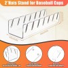 YADKEL 2 Pack Hat Stand for Baseball Caps Display and