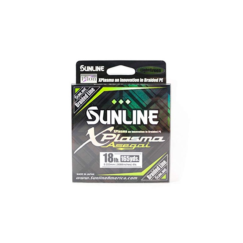 Sunline 63043208 Xplasma Asegai, Light Green, 18LB Test/165 YD