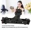 Triple Phone Holder Tripod Mount Adaptor 180 Degree Rotating Ball