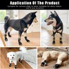 ZEACCT Pack of 4 Dog Socks, Non-Slip Dog Socks, Adjustable