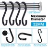 10 PCS Large Heavy Duty S Hooks, 8cm Aluminum S