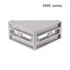 sourcing map Corner Bracket Gusset, 80mm x 80mm for 4040