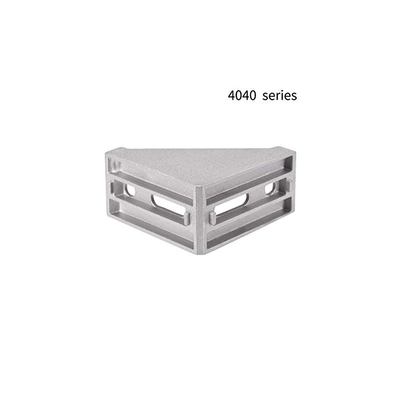 sourcing map Corner Bracket Gusset, 80mm x 80mm for 4040
