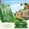 LOOBANI Dog Grass Pee Pads, 2 Pack Artificial Grass Pads