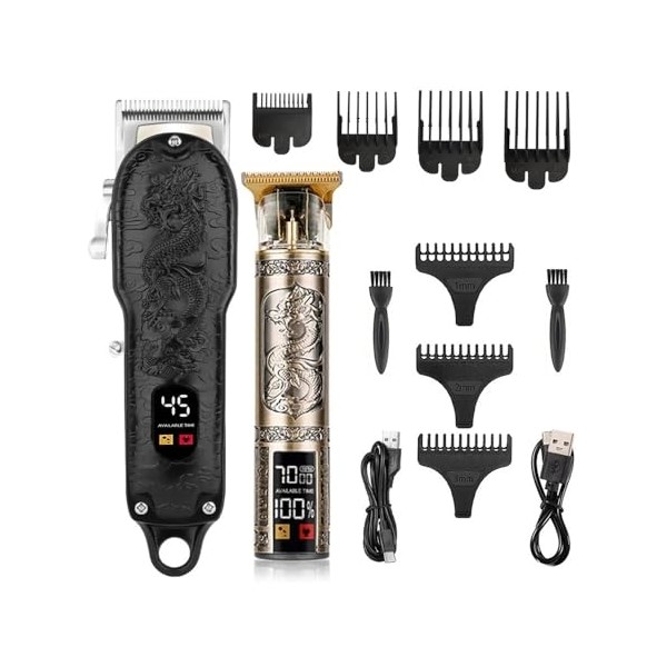 Razors Professional Electric Hair Clipper Set,USB Charging Hair Clipper,LED Display,high